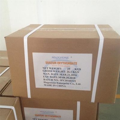 Voedingsmiddel natriumrythorbaat C6H7NaO6 in papierverpakkingsmateriaal