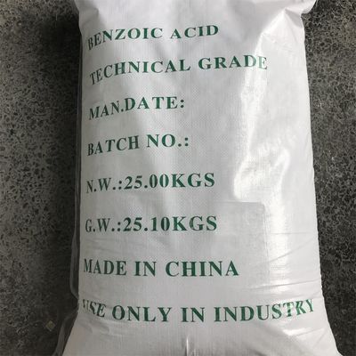 Hoge zuiverheid 99% FCCIV benzoïenzuur met moleculaire formule C6H5COOH