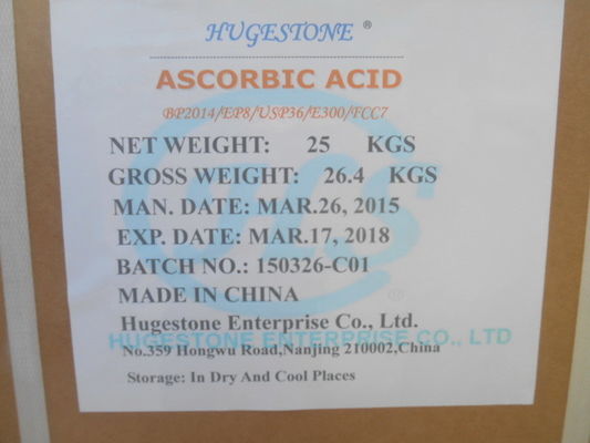 Nutritionele antioxidant Vitamine C voor levensmiddelen BP/USP/EP/JP/FCC als voedingswaarde