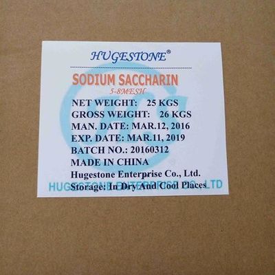 Voedsels zoetstof natriumsacharine CAS nr. 6155-57-3 Bp/USP/Ep/FCC met specificatie Bp/USP/Ep/FCC