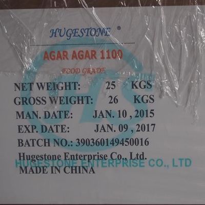 Voedingssupplement Agar Agar CAS 9002-18-0 Formule C12h18o9 N met CAS-registernummer 9002-18-0